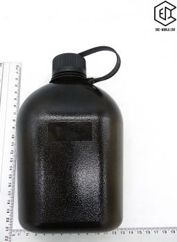 US Feldflasche, 1 l, schwarz-transparent